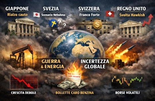 Boj,BOE,Riksbank,BNS: tassi, azioni e obbligazioni